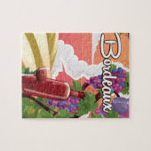 Bordeaux Frankreich Vintages Weinreisepaket Puzzle (Horizontal)