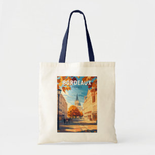 Bordeaux Frankreich Weinberg Reise Kunst Vintage Tragetasche