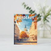 Bordeaux Frankreich Weinroute Mendrisiotto Vintag Postkarte (Stehend Vorderseite)