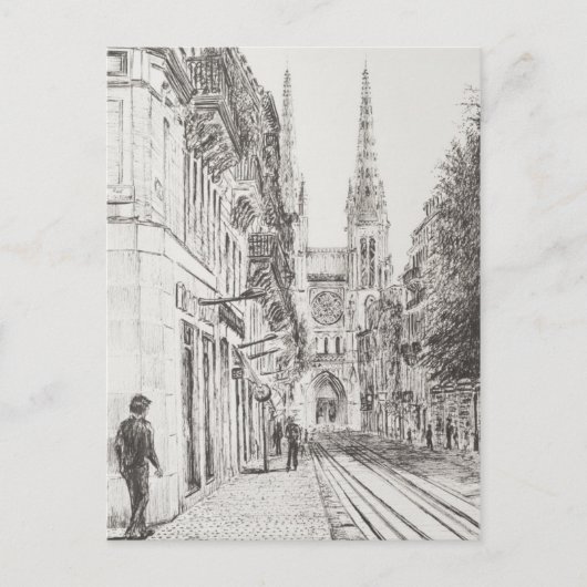 Bordeaux Frankreich. Zwillingspire.2010 Postkarte (Vorderseite)