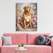 Bordeaux French Mastiff Dog Leinwanddruck (Insitu (Wohnzimmer))
