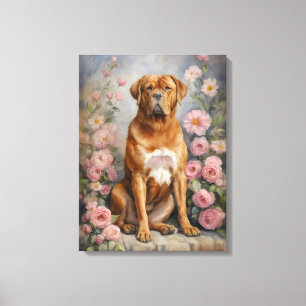 Bordeaux French Mastiff Dog Leinwanddruck