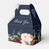 Bordeaux-Gastgeschenk Hochzeit Geschenkschachtel (Rückseite)