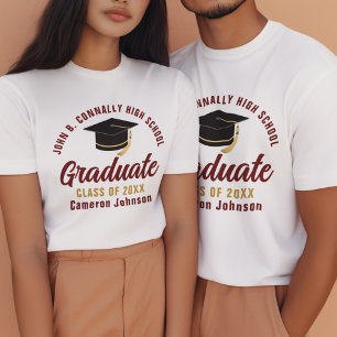 Bordeaux Gold Absolvent Individuelle Schule 2026 A Tri-Blend Shirt