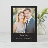 Bordeaux Gothic Paisley Wedding Dankeskarte (Stehend Vorderseite)