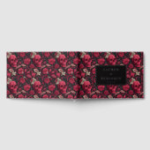 Bordeaux Gothic Paisley Wedding Gästebuch (Voll)