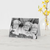 Bordeaux-Grußkarte Karte (Gelbe Blume)