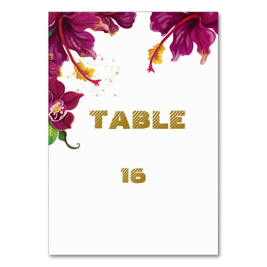 Bordeaux-Hibisken-Blume-Tischnummer Tischnummer (Vorderseite)