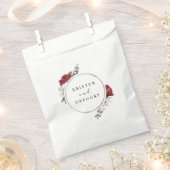 Bordeaux-Hochzeit Geschenktütchen (Ausgeschnitten)