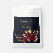 Bordeaux-Hochzeit und Goldmedaille Geschenktütchen (Vorderseite)