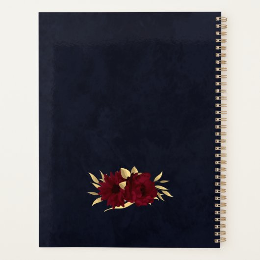 Bordeaux-Hochzeit und Goldmedaille Planer (Rückseite)