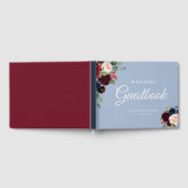 Bordeaux-Hochzeitsgast Gästebuch (Voll)