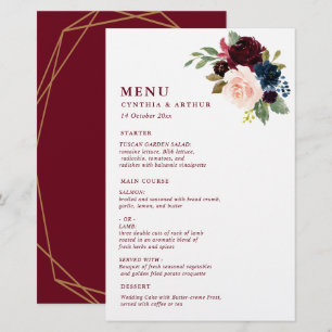 Bordeaux-Hochzeitsmenü