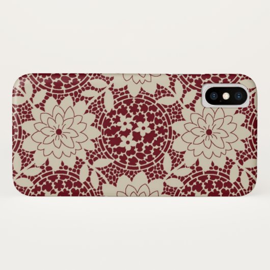 Bordeaux-Krippe Case-Mate iPhone Hülle (Rückseite (Horizontal))