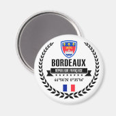 Bordeaux Magnet (Vorderseite/Rückseite)