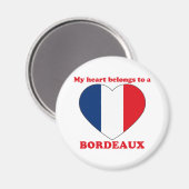 Bordeaux Magnet (Vorderseite/Rückseite)