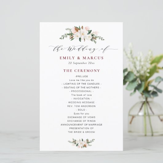 Bordeaux Magnolia (Stehend Vorderseite)