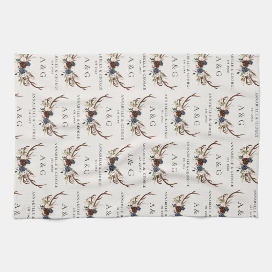 Bordeaux-Marinebar Geschirrtuch (Horizontal)