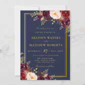 Bordeaux-Marsala Einladung (Vorderseite)