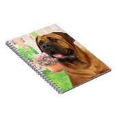 Bordeaux Mastiff Notizblock (Rechte Seite)