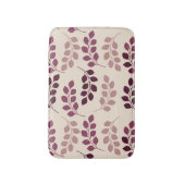 Bordeaux Modern Botanical Japandi Badematte (Vorderseite Vertikal)