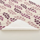 Bordeaux Modern Botanical Japandi Sherpadecke (3/4)