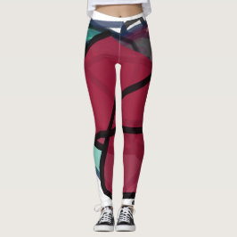 Bordeaux-Paar Leggings