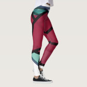 Bordeaux-Paar Leggings (Rechts)