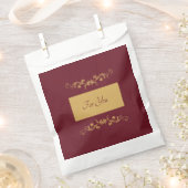 Bordeaux Personalisiert Gevor Bag Geschenktütchen (Ausgeschnitten)