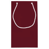 Bordeaux Personalisierte kleine Geschenktasche Geschenktüte (Rückseite)