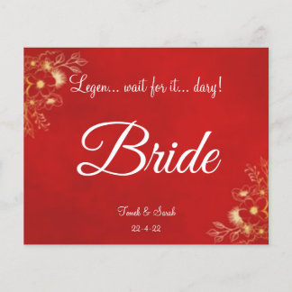 Bordeaux-Platzkarte mit zweisprachigem Menü