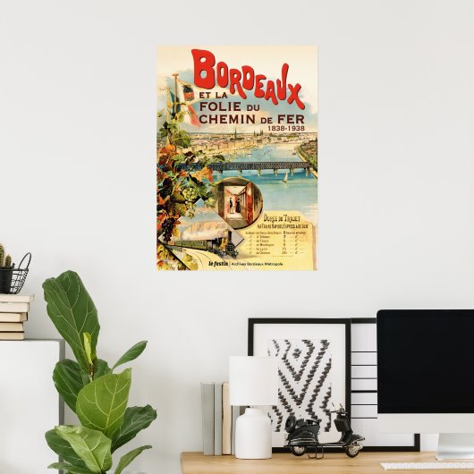 BORDEAUX POSTER (Heimbüro)