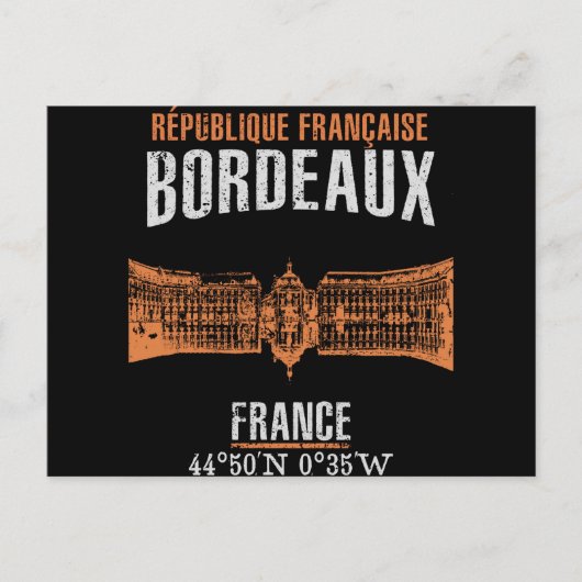 Bordeaux Postkarte (Vorderseite)