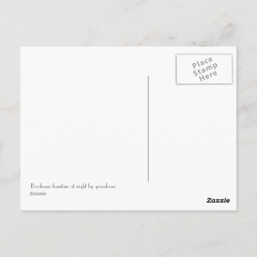 Bordeaux Postkarte (Rückseite)