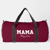 Bordeaux Red Mama Delivery Travel Gym Duffle Bag (Rückseite)