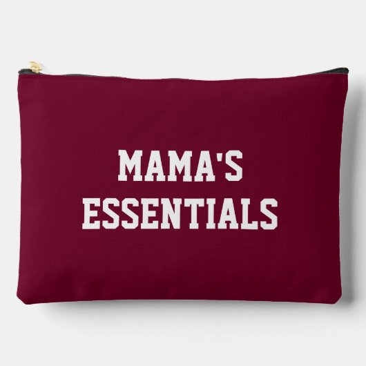 Bordeaux Red Mama's Essentials Accessoire Bag Zubehörtasche (Vorderseite)