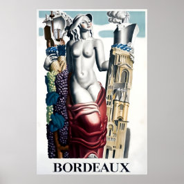 Bordeaux-Reiseposter Französischer Druck Frankreic Poster