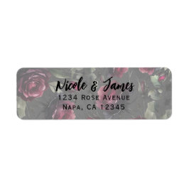 Bordeaux-Rote Rosen Schadowy-Hochzeit