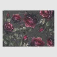 Bordeaux-Rote Rosen Schadowy-Hochzeit