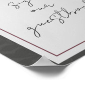 Bordeaux Rote Rosen Shadowy Floral Sign Gästebuch (Ecke)