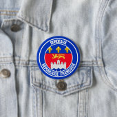 Bordeaux-RundEmblem Button (Beispiel)