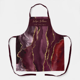 Bordeaux Schönheit berufliche Schürze