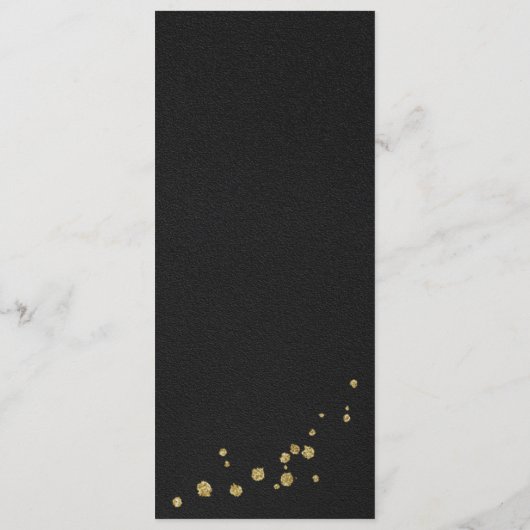 Bordeaux-Schwarz-Menü Menükarte (Rückseite)