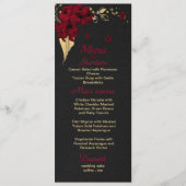 Bordeaux-Schwarz Menükarte (Vorderseite)