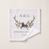 Bordeaux-Seebarbe Badhandtuch Set (Waschlappen)