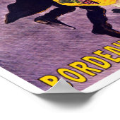 Bordeaux-Studentenkongress Vintag Poster (Ecke)