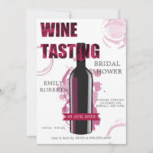Bordeaux und Gold Weinverkostung Brautparty (Vorderseite)