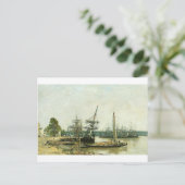 Bordeaux von Eugene Boudin Postkarte (Stehend Vorderseite)