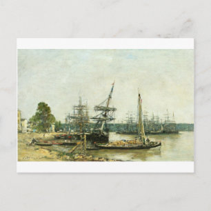 Bordeaux von Eugene Boudin Postkarte
