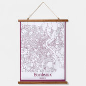 Bordeaux Wandteppich Mit Holzrahmen (Vorderseite)